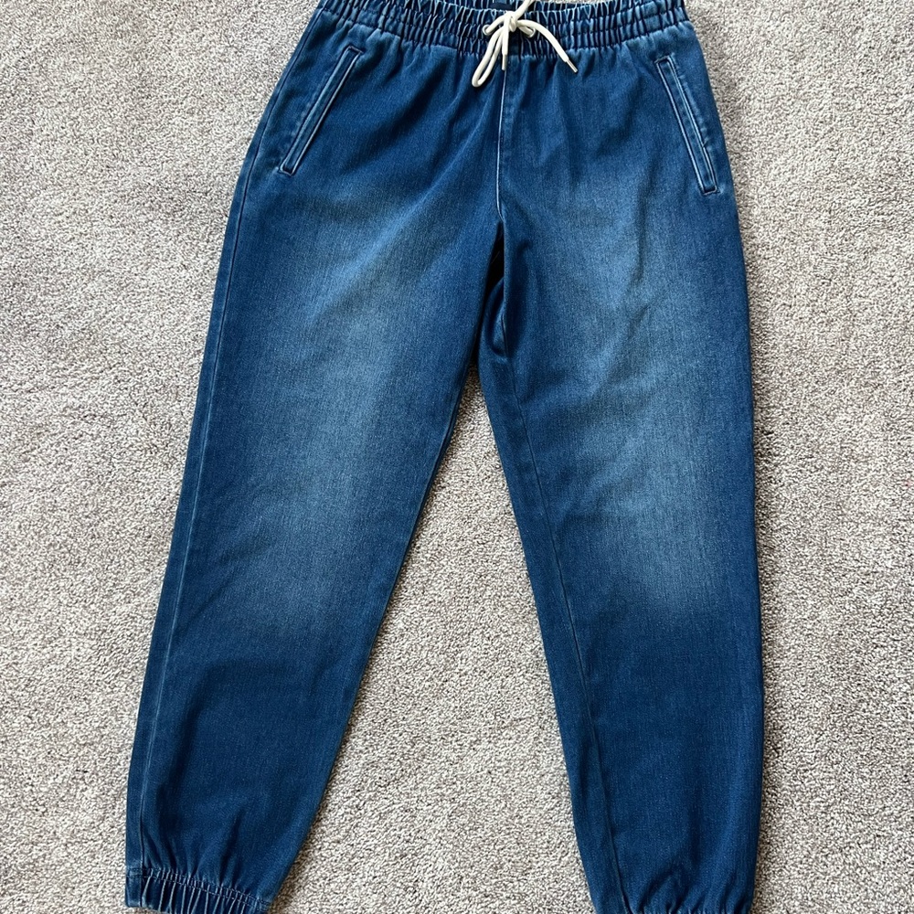 Gap elastic waist denim joggers